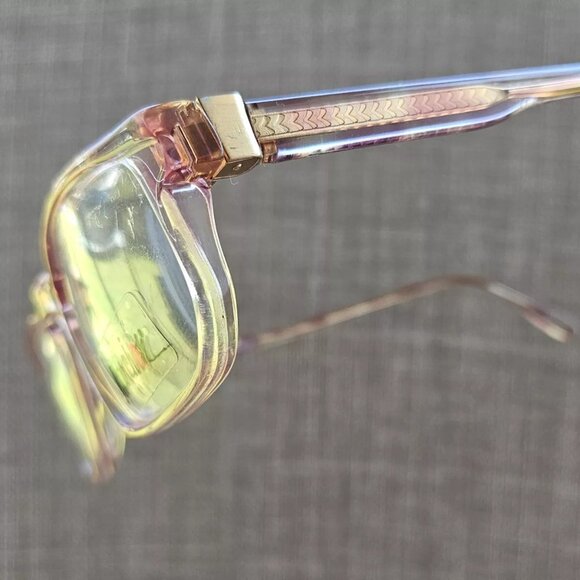 Marchon Men Glasses/Eyeglasses Frame READER Smoke Brown Frame France - Picture 3 of 12